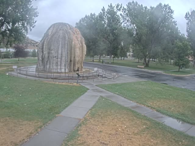 Thermopolis, Hot Springs State Park Tepee Fountain Live Cam - Thermopolis, Hot Springs, Wyoming, USA