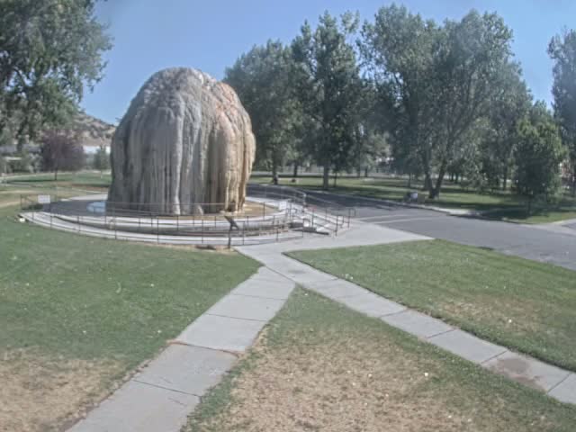 Thermopolis, Hot Springs State Park Tepee Fountain Live Cam - Thermopolis, Hot Springs, Wyoming, USA