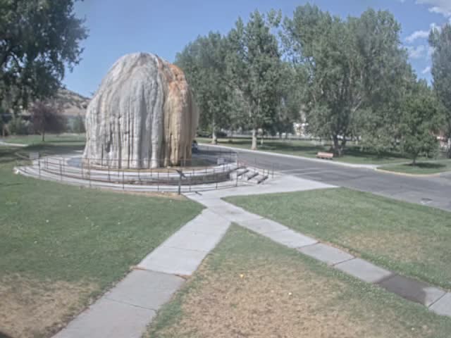 Thermopolis, Hot Springs State Park Tepee Fountain Live Cam - Thermopolis, Hot Springs, Wyoming, USA