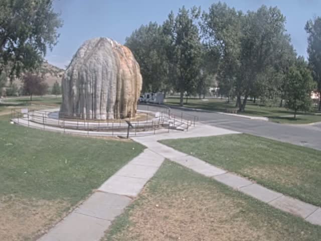 Thermopolis, Hot Springs State Park Tepee Fountain Live Cam - Thermopolis, Hot Springs, Wyoming, USA