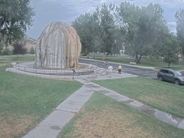 Thermopolis, Hot Springs State Park Tepee Fountain Live Cam - Thermopolis, Hot Springs, Wyoming, USA