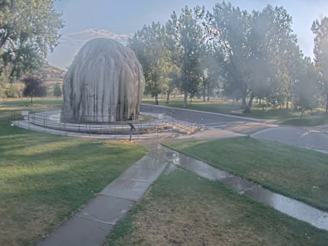 Thermopolis, Hot Springs State Park Tepee Fountain Live Cam - Thermopolis, Hot Springs, Wyoming, USA
