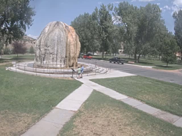 Thermopolis, Hot Springs State Park Tepee Fountain Live Cam - Thermopolis, Hot Springs, Wyoming, USA