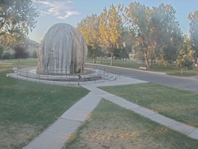 Thermopolis, Hot Springs State Park Tepee Fountain Live Cam - Thermopolis, Hot Springs, Wyoming, USA