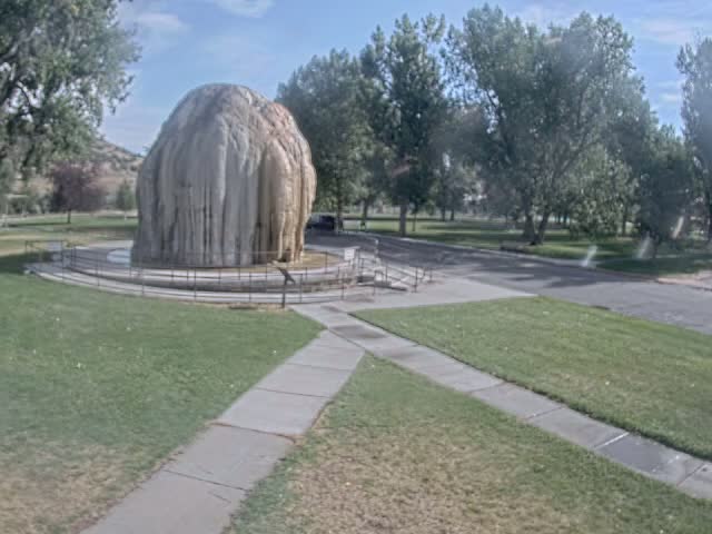 Thermopolis, Hot Springs State Park Tepee Fountain Live Cam - Thermopolis, Hot Springs, Wyoming, USA