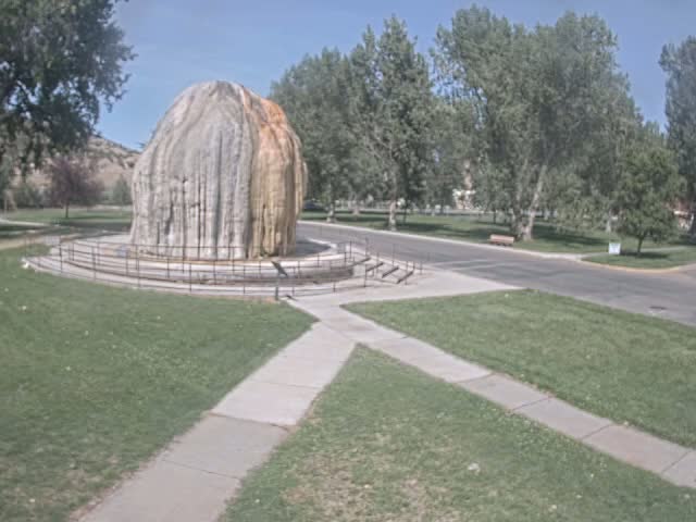 Thermopolis, Hot Springs State Park Tepee Fountain Live Cam - Thermopolis, Hot Springs, Wyoming, USA