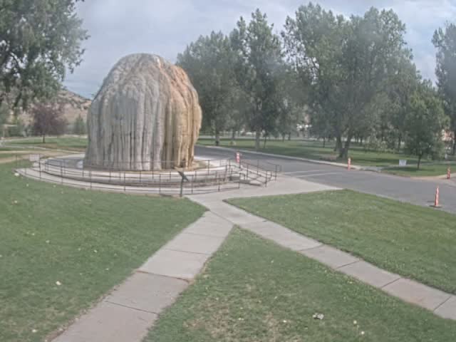 Thermopolis, Hot Springs State Park Tepee Fountain Live Cam - Thermopolis, Hot Springs, Wyoming, USA