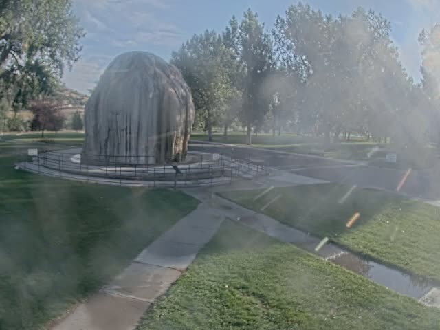 Thermopolis, Hot Springs State Park Tepee Fountain Live Cam - Thermopolis, Hot Springs, Wyoming, USA