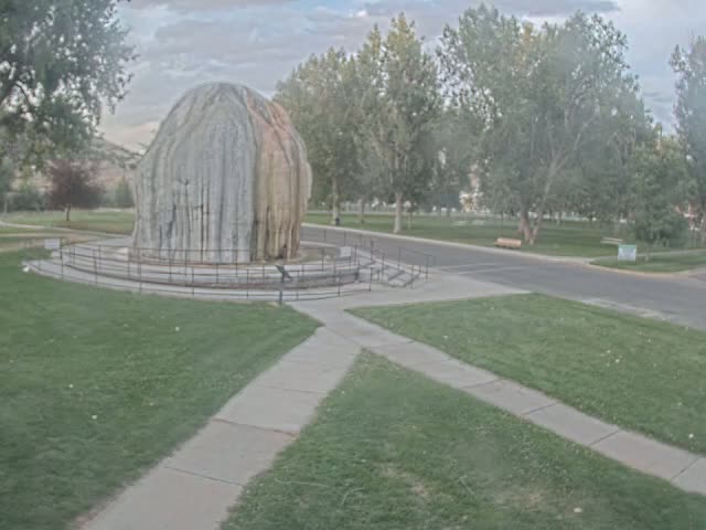 Thermopolis, Hot Springs State Park Tepee Fountain Live Cam - Thermopolis, Hot Springs, Wyoming, USA