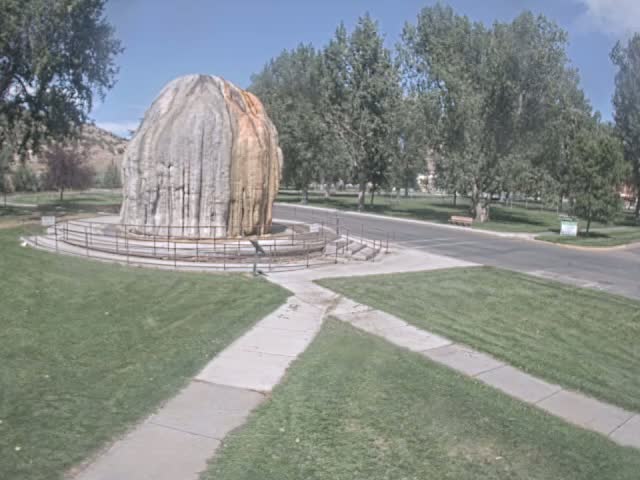 Thermopolis, Hot Springs State Park Tepee Fountain Live Cam - Thermopolis, Hot Springs, Wyoming, USA