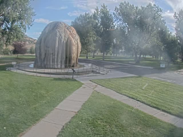 Thermopolis, Hot Springs State Park Tepee Fountain Live Cam - Thermopolis, Hot Springs, Wyoming, USA