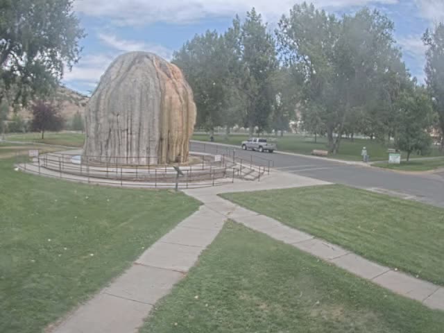 Thermopolis, Hot Springs State Park Tepee Fountain Live Cam - Thermopolis, Hot Springs, Wyoming, USA