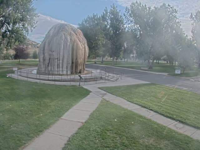 Thermopolis, Hot Springs State Park Tepee Fountain Live Cam - Thermopolis, Hot Springs, Wyoming, USA