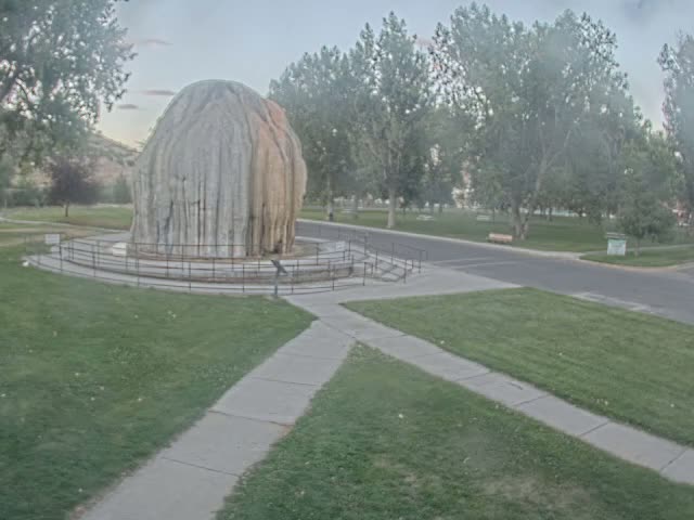 Thermopolis, Hot Springs State Park Tepee Fountain Live Cam - Thermopolis, Hot Springs, Wyoming, USA