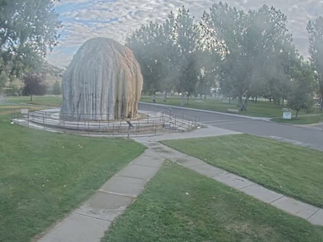Thermopolis, Hot Springs State Park Tepee Fountain Live Cam - Thermopolis, Hot Springs, Wyoming, USA