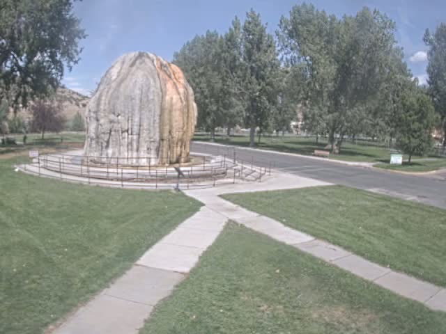 Thermopolis, Hot Springs State Park Tepee Fountain Live Cam - Thermopolis, Hot Springs, Wyoming, USA
