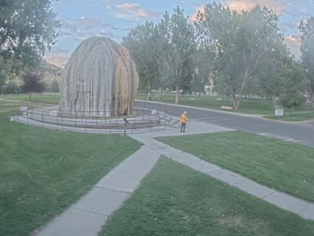 Thermopolis, Hot Springs State Park Tepee Fountain Live Cam - Thermopolis, Hot Springs, Wyoming, USA