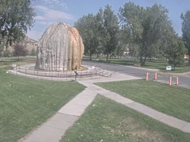 Thermopolis, Hot Springs State Park Tepee Fountain Live Cam - Thermopolis, Hot Springs, Wyoming, USA