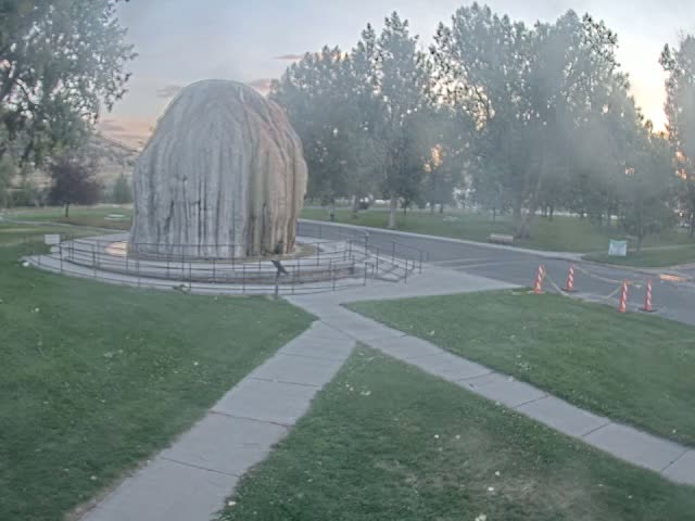 Thermopolis, Hot Springs State Park Tepee Fountain Live Cam - Thermopolis, Hot Springs, Wyoming, USA