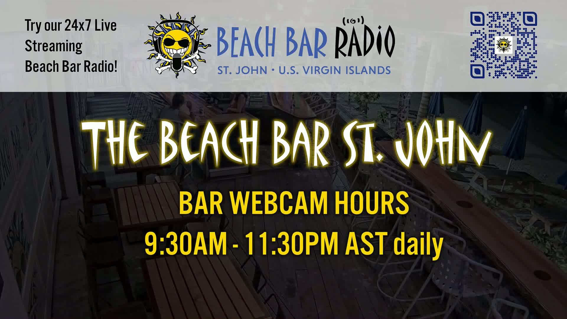 St. John, Cruz Bay The Beach Bar Live Cam - Cruz Bay, St. John, United States Virgin Islands, USA
