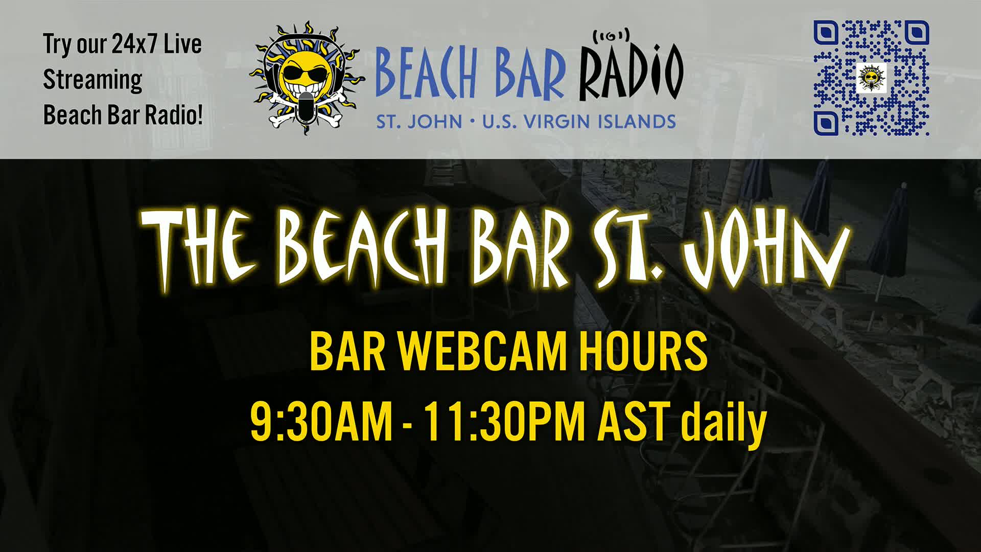 St. John, Cruz Bay The Beach Bar Live Cam - Cruz Bay, St. John, United States Virgin Islands, USA