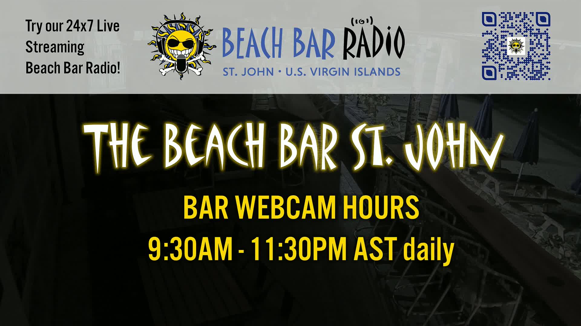 St. John, Cruz Bay The Beach Bar Live Cam - Cruz Bay, St. John, United States Virgin Islands, USA