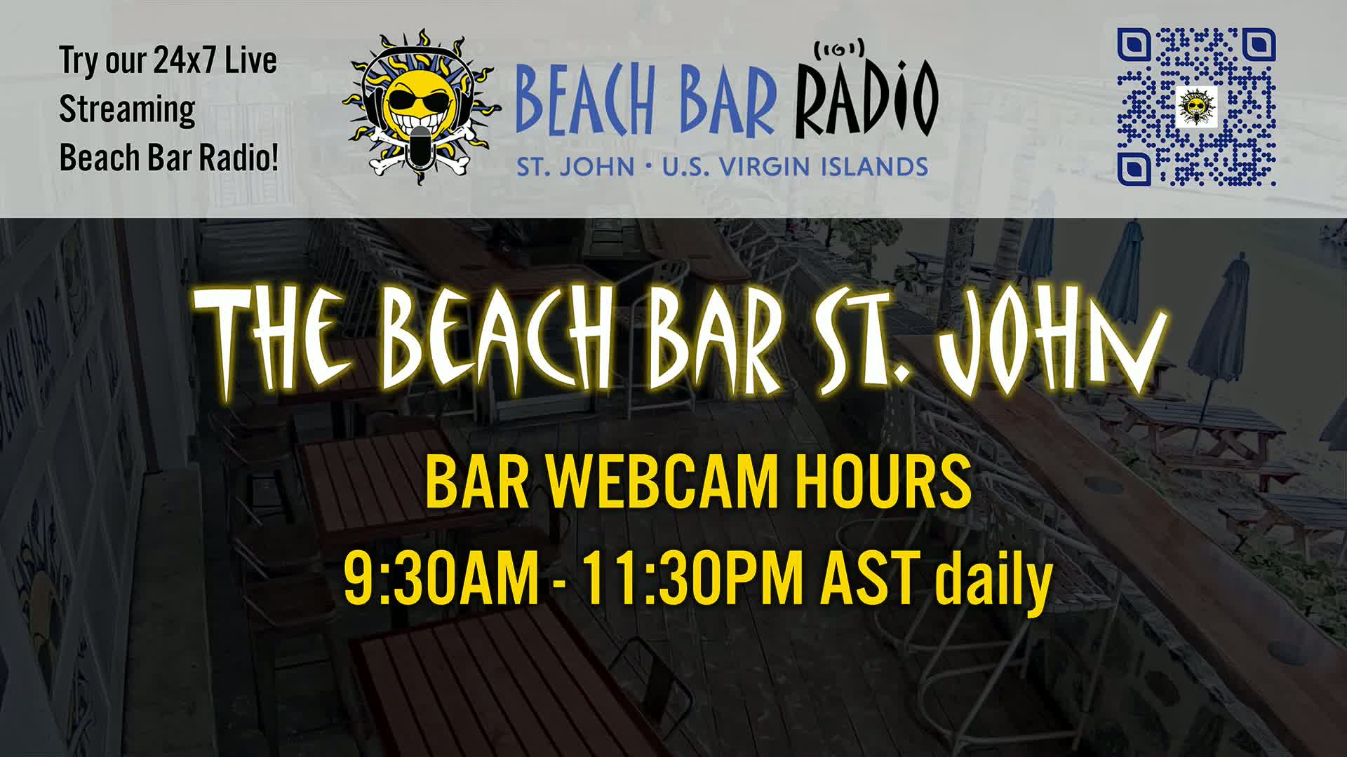 St. John, Cruz Bay The Beach Bar Live Cam - Cruz Bay, St. John, United States Virgin Islands, USA