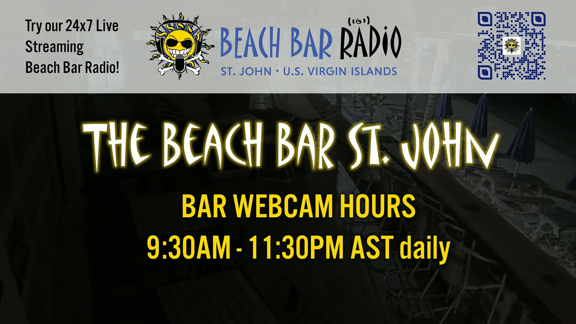 St. John, Cruz Bay The Beach Bar Live Cam - Cruz Bay, St. John, United States Virgin Islands, USA