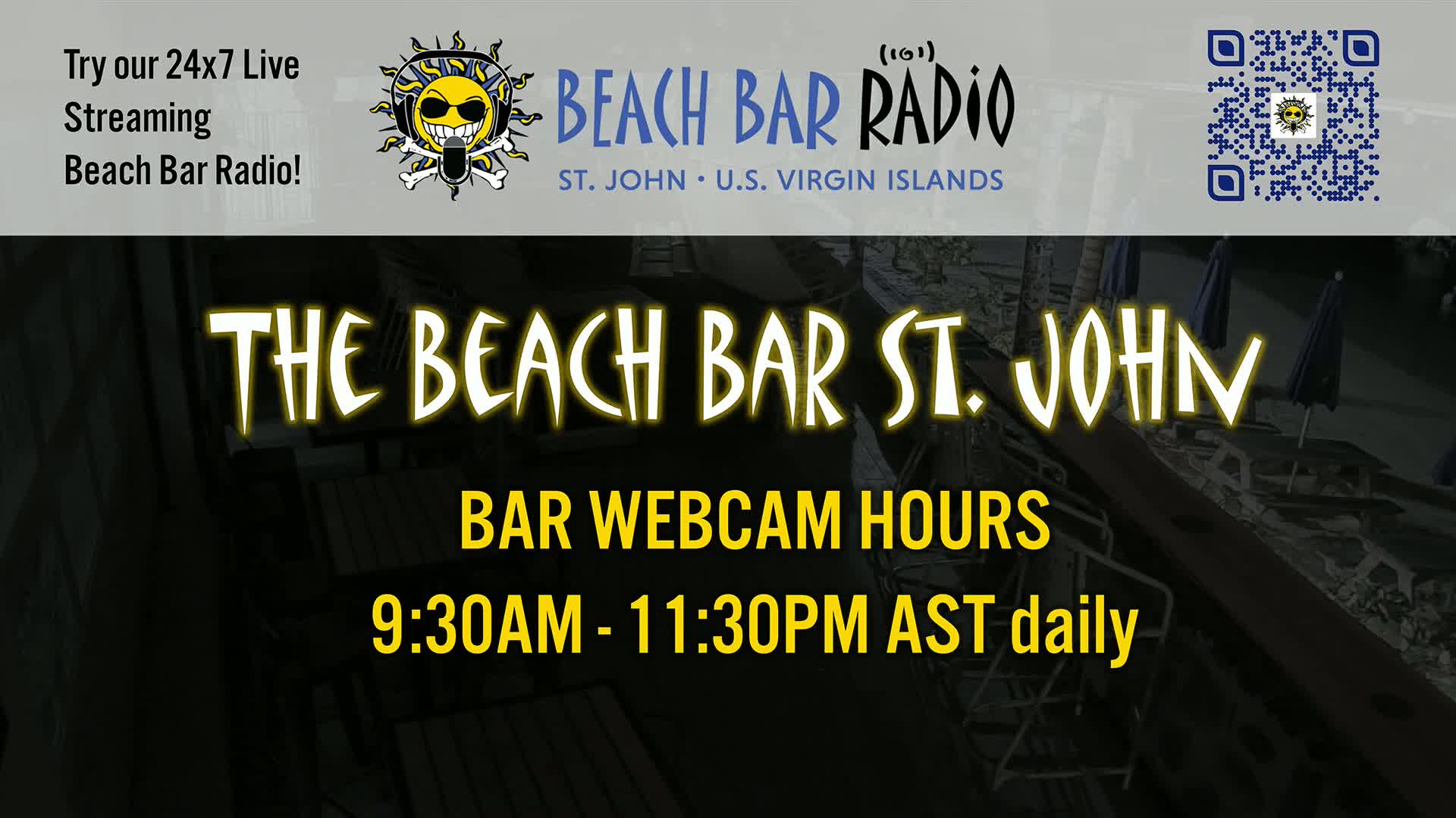St. John, Cruz Bay The Beach Bar Live Cam - Cruz Bay, St. John, United States Virgin Islands, USA