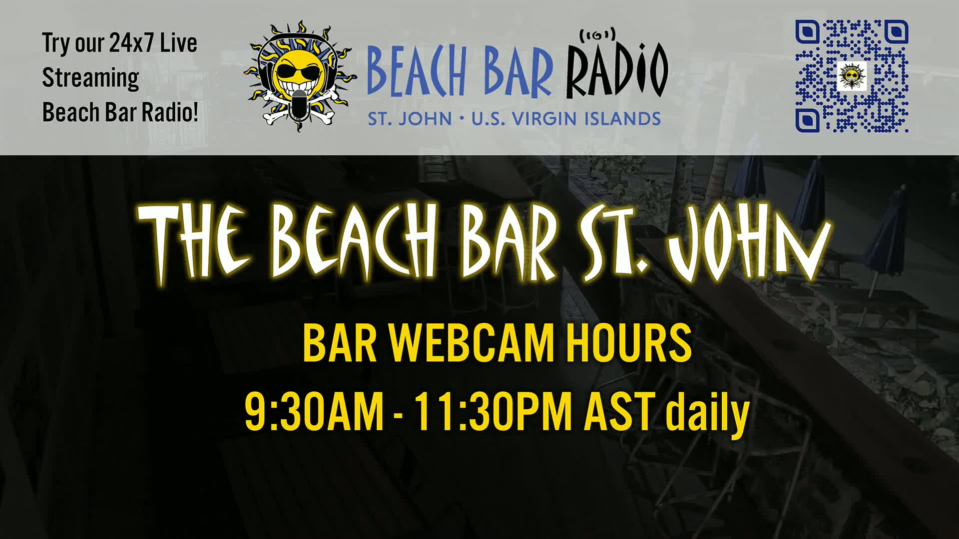 St. John, Cruz Bay The Beach Bar Live Cam - Cruz Bay, St. John, United States Virgin Islands, USA