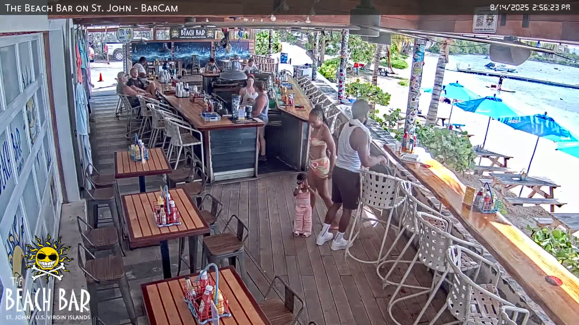 St. John, Cruz Bay The Beach Bar Live Cam - Cruz Bay, St. John, United States Virgin Islands, USA