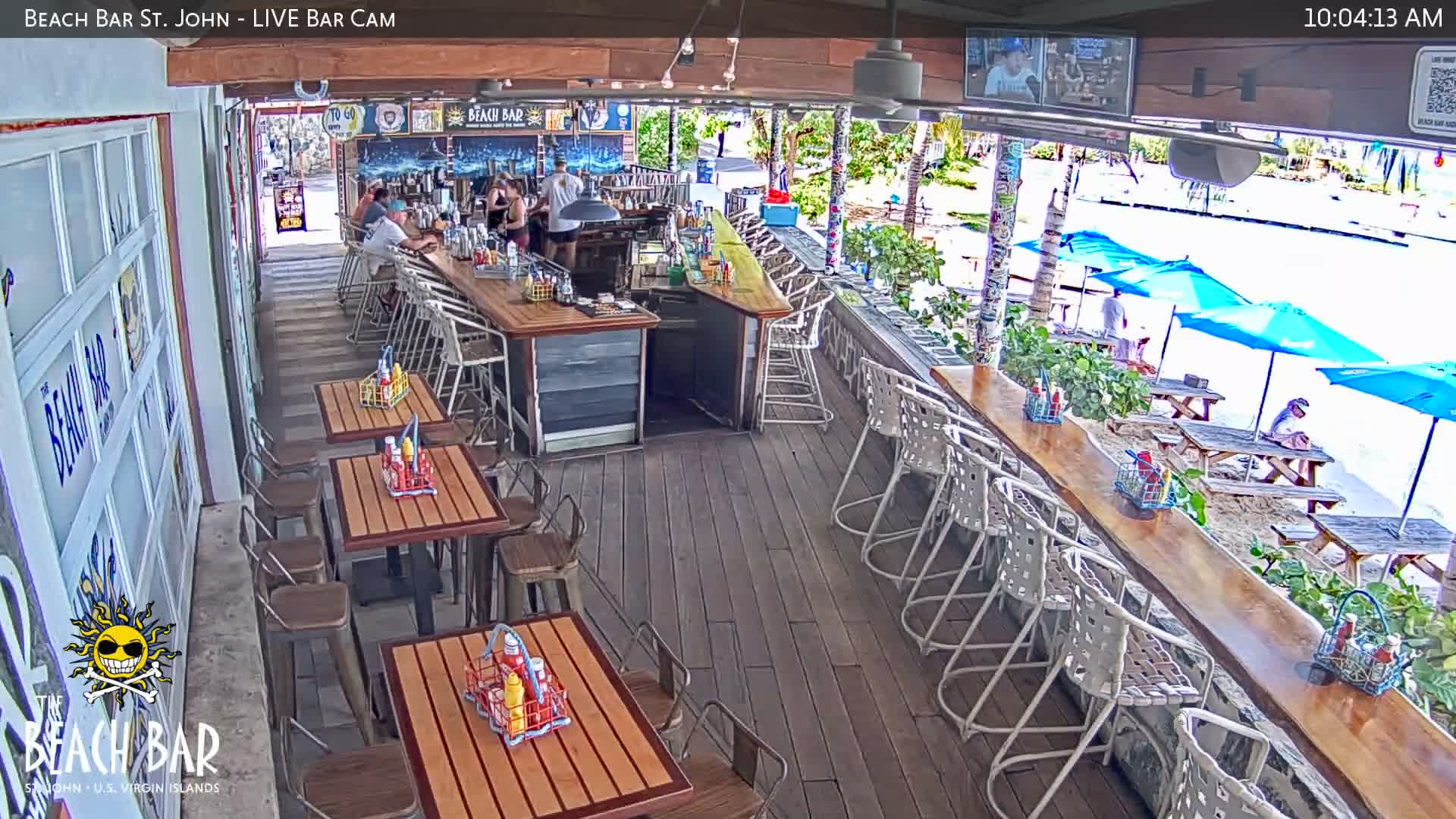 St. John, Cruz Bay The Beach Bar Live Cam - Cruz Bay, St. John, United States Virgin Islands, USA
