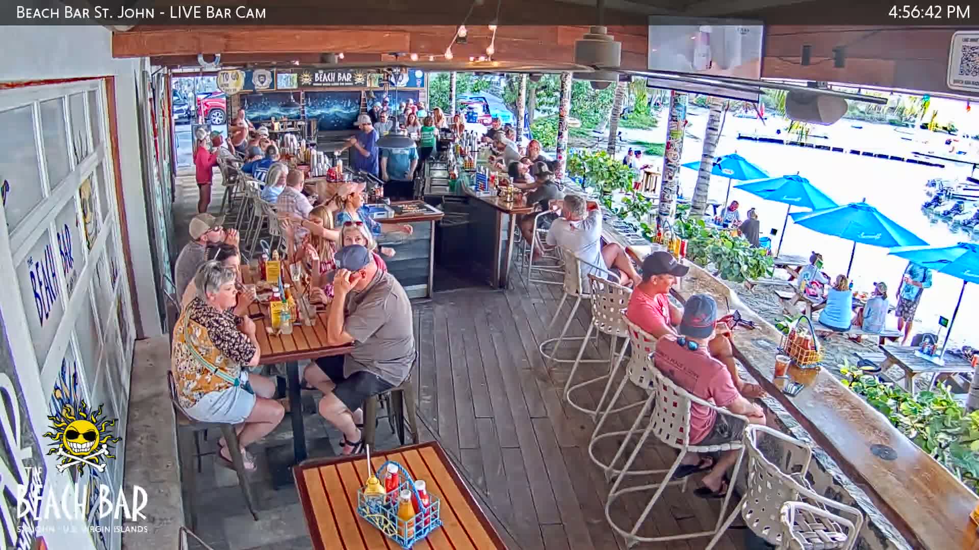 St. John, Cruz Bay The Beach Bar Live Cam - Cruz Bay, St. John, United States Virgin Islands, USA