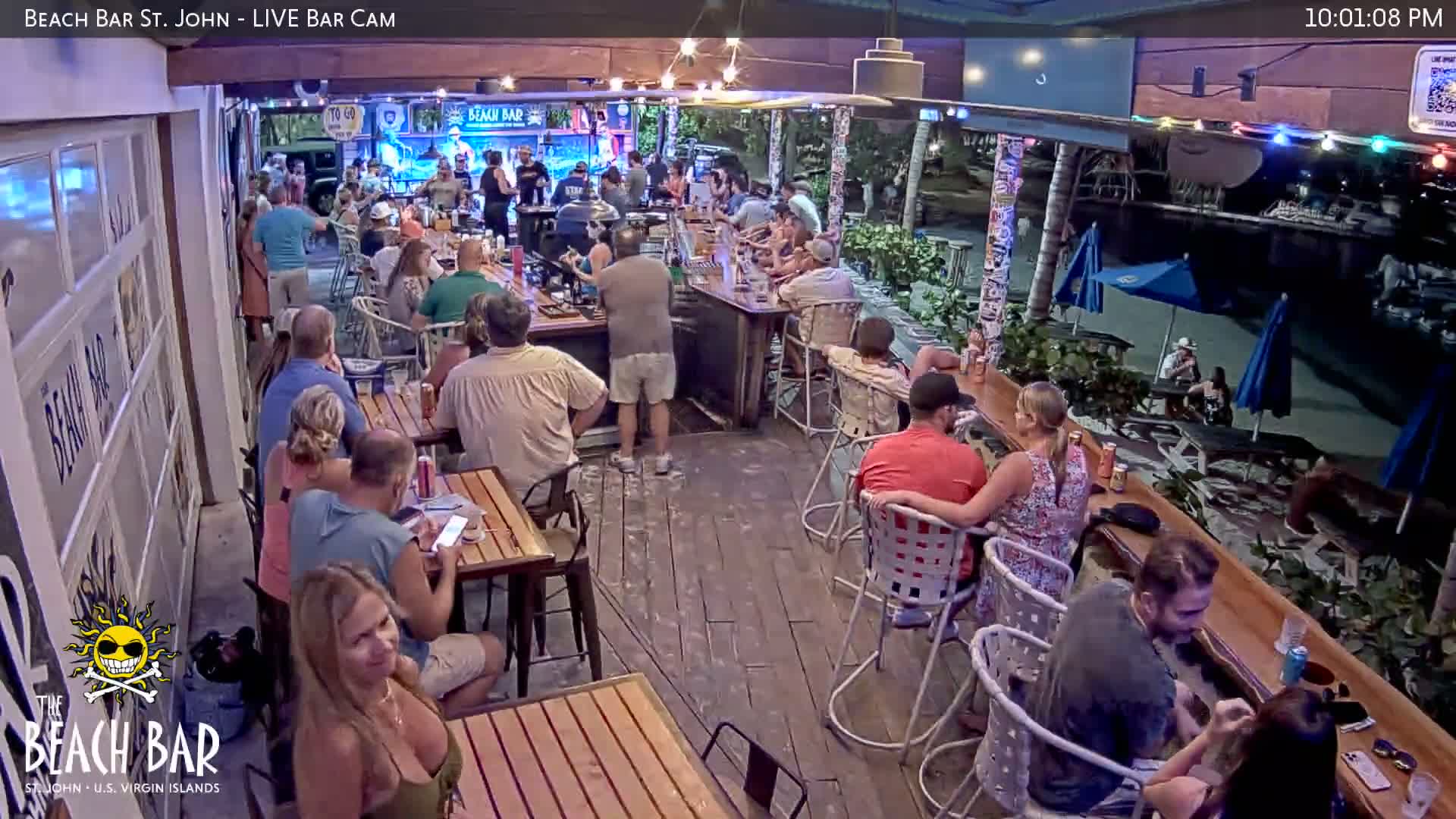 St. John, Cruz Bay The Beach Bar Live Cam - Cruz Bay, St. John, United States Virgin Islands, USA