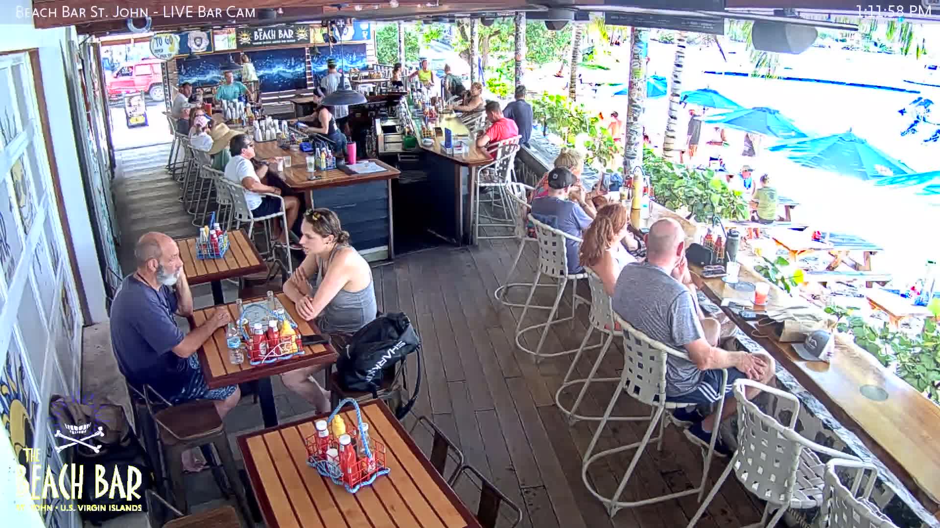 St. John, Cruz Bay The Beach Bar Live Cam - Cruz Bay, St. John, United States Virgin Islands, USA