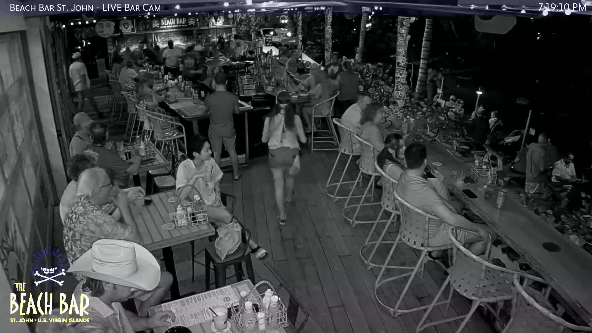 St. John, Cruz Bay The Beach Bar Live Cam - Cruz Bay, St. John, United States Virgin Islands, USA