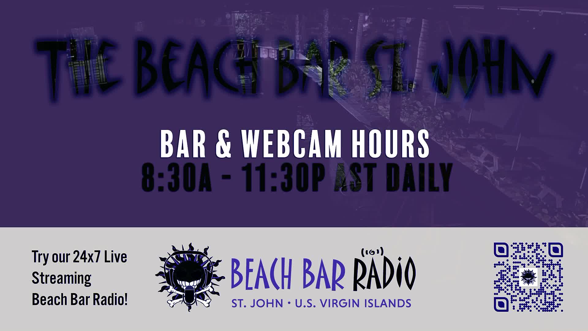 St. John, Cruz Bay The Beach Bar Live Cam - Cruz Bay, St. John, United States Virgin Islands, USA
