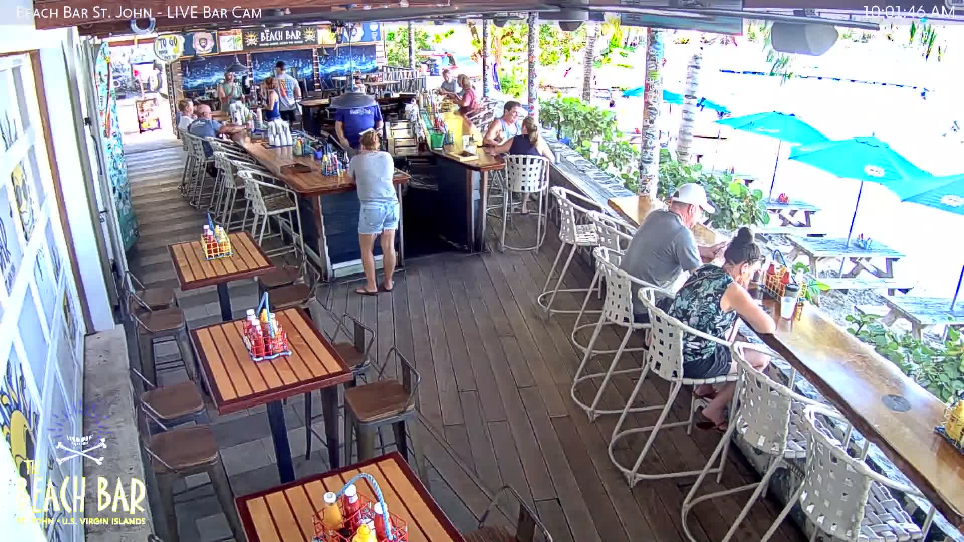 St. John, Cruz Bay The Beach Bar Live Cam - Cruz Bay, St. John, United States Virgin Islands, USA