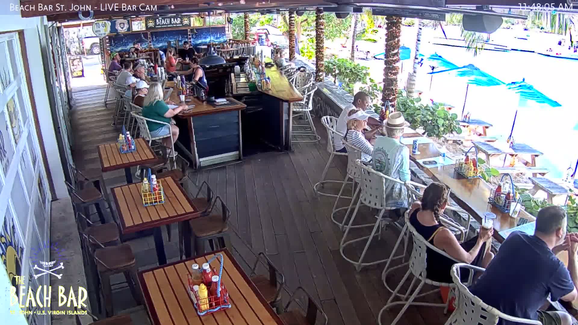 St. John, Cruz Bay The Beach Bar Live Cam - Cruz Bay, St. John, United States Virgin Islands, USA