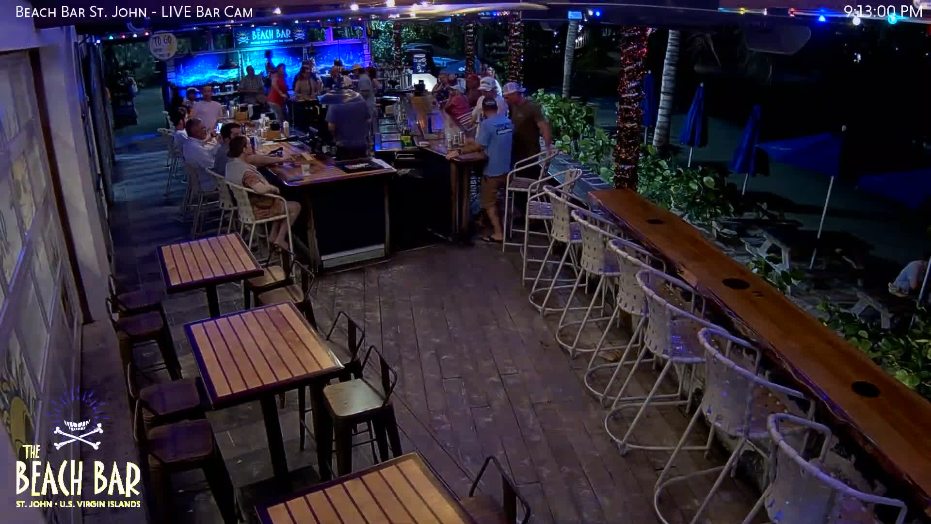 St. John, Cruz Bay The Beach Bar Live Cam - Cruz Bay, St. John, United States Virgin Islands, USA