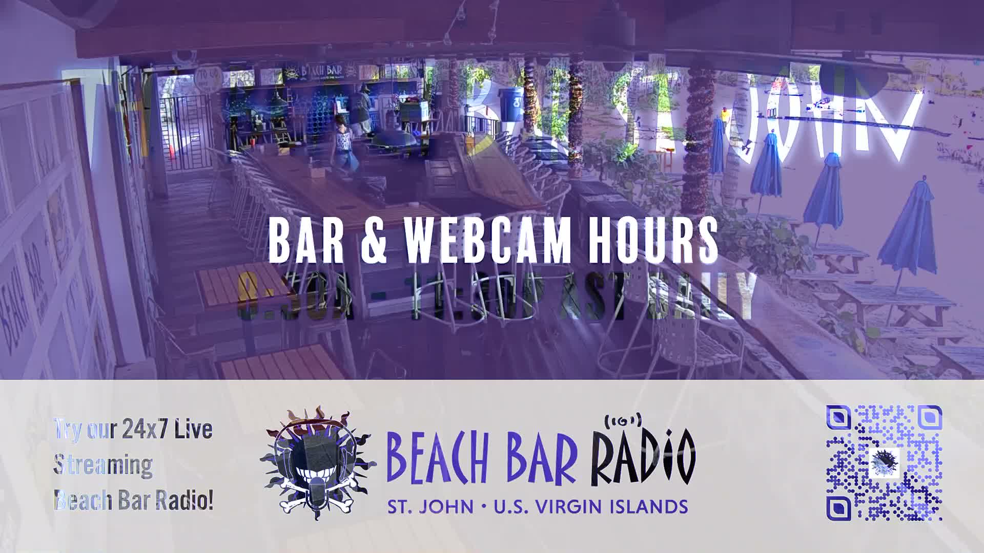 St. John, Cruz Bay The Beach Bar Live Cam - Cruz Bay, St. John, United States Virgin Islands, USA