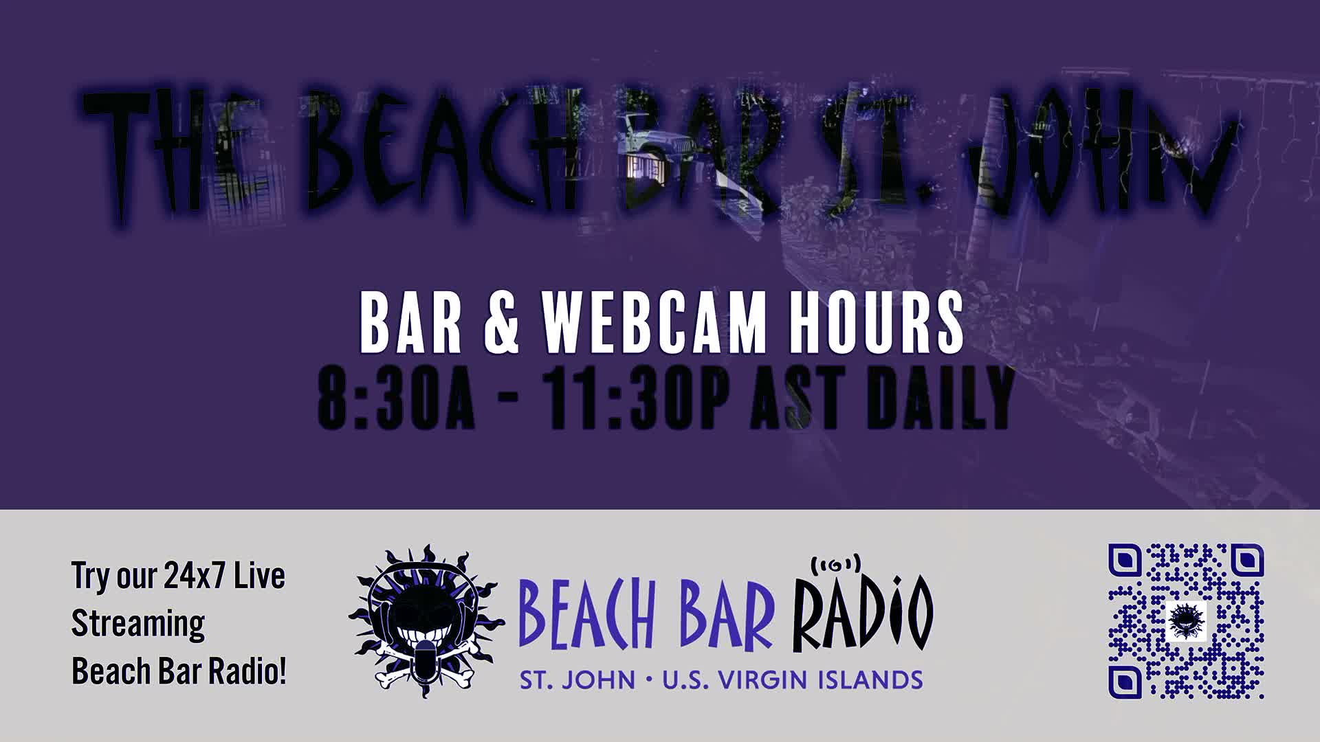 St. John, Cruz Bay The Beach Bar Live Cam - Cruz Bay, St. John, United States Virgin Islands, USA