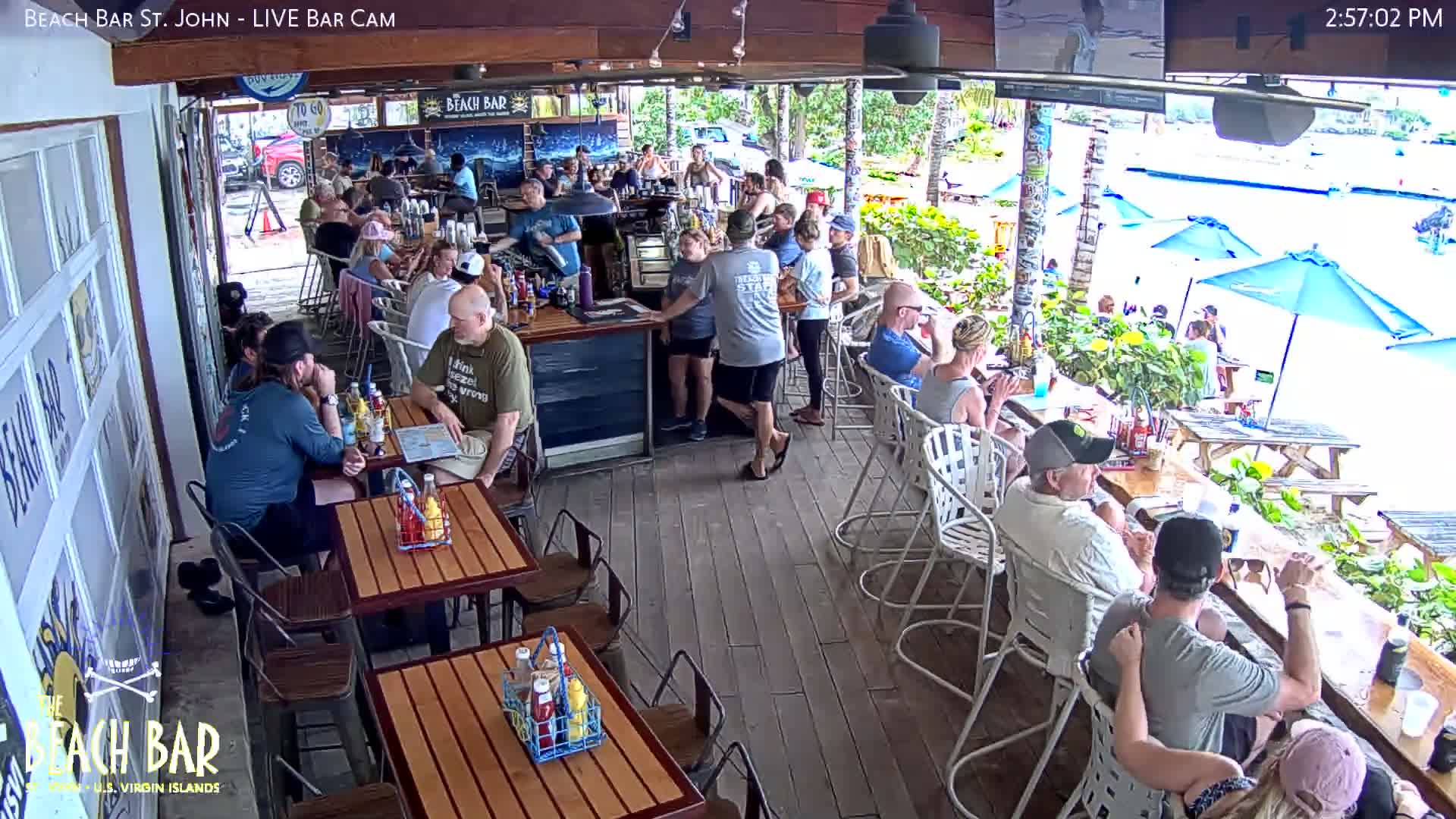 St. John, Cruz Bay The Beach Bar Live Cam - Cruz Bay, St. John, United States Virgin Islands, USA