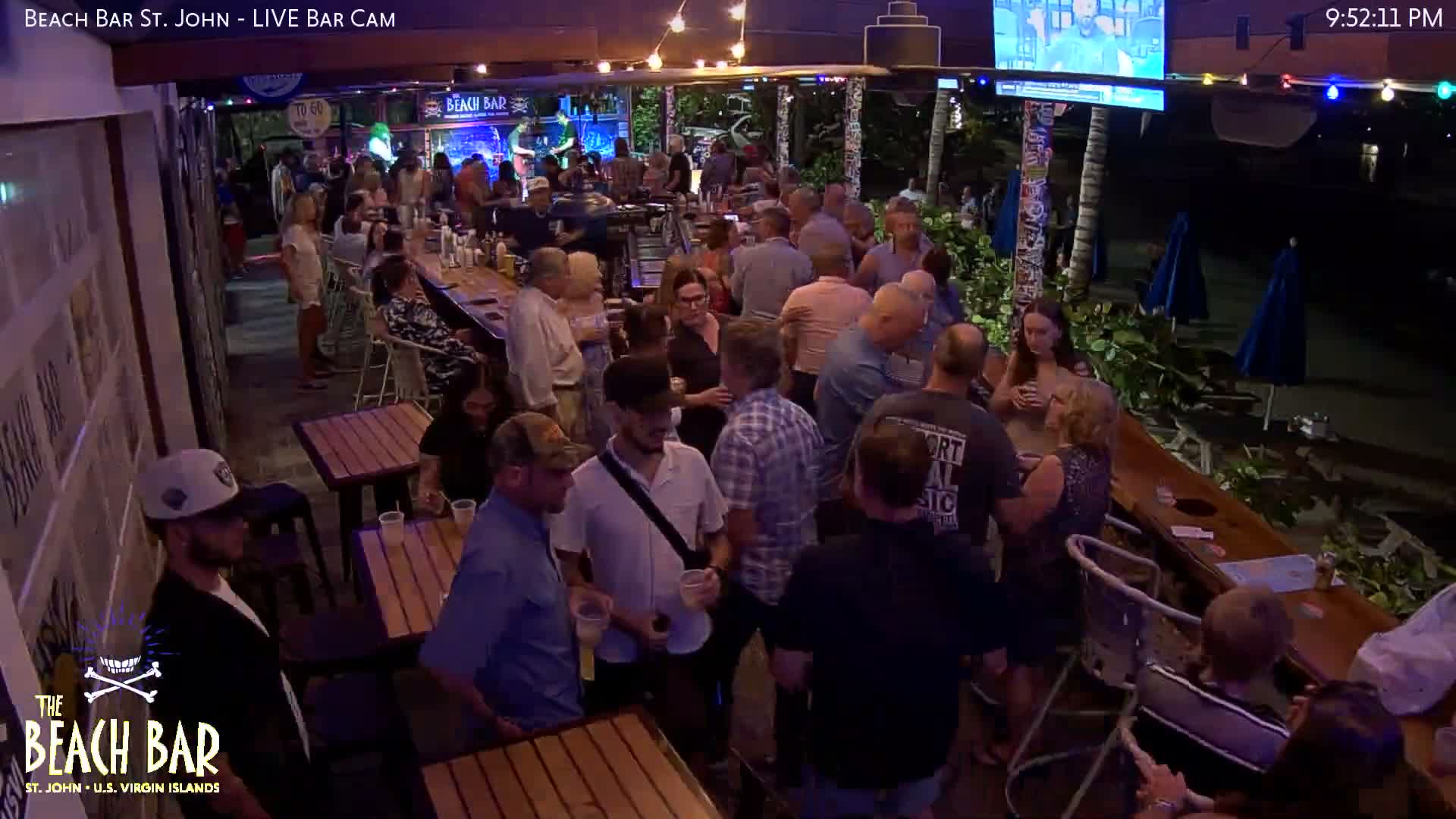 St. John, Cruz Bay The Beach Bar Live Cam - Cruz Bay, St. John, United States Virgin Islands, USA