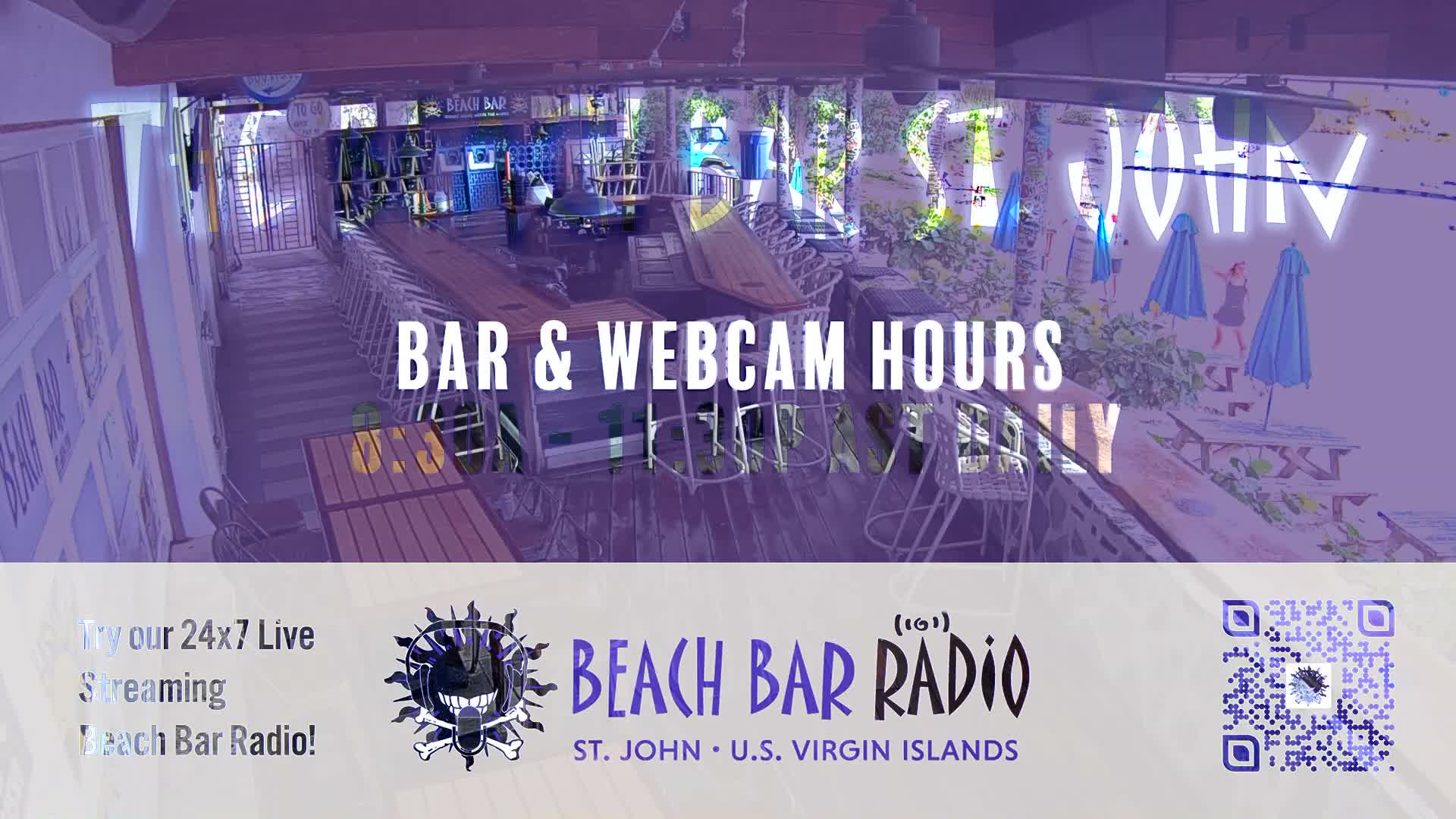 St. John, Cruz Bay The Beach Bar Live Cam - Cruz Bay, St. John, United States Virgin Islands, USA