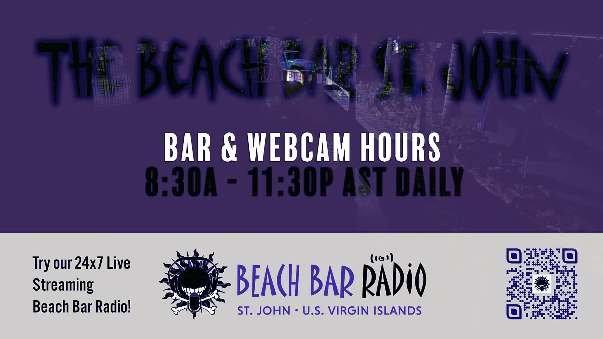 St. John, Cruz Bay The Beach Bar Live Cam - Cruz Bay, St. John, United States Virgin Islands, USA