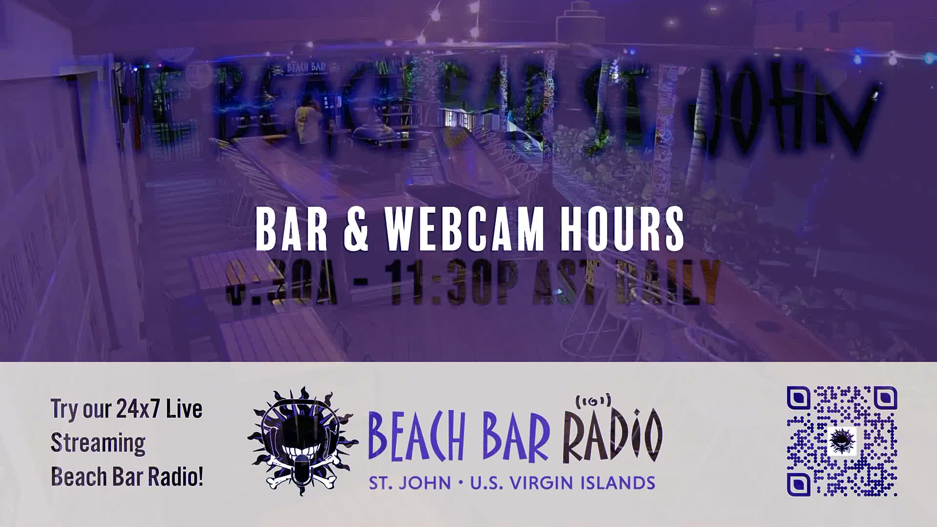 St. John, Cruz Bay The Beach Bar Live Cam - Cruz Bay, St. John, United States Virgin Islands, USA