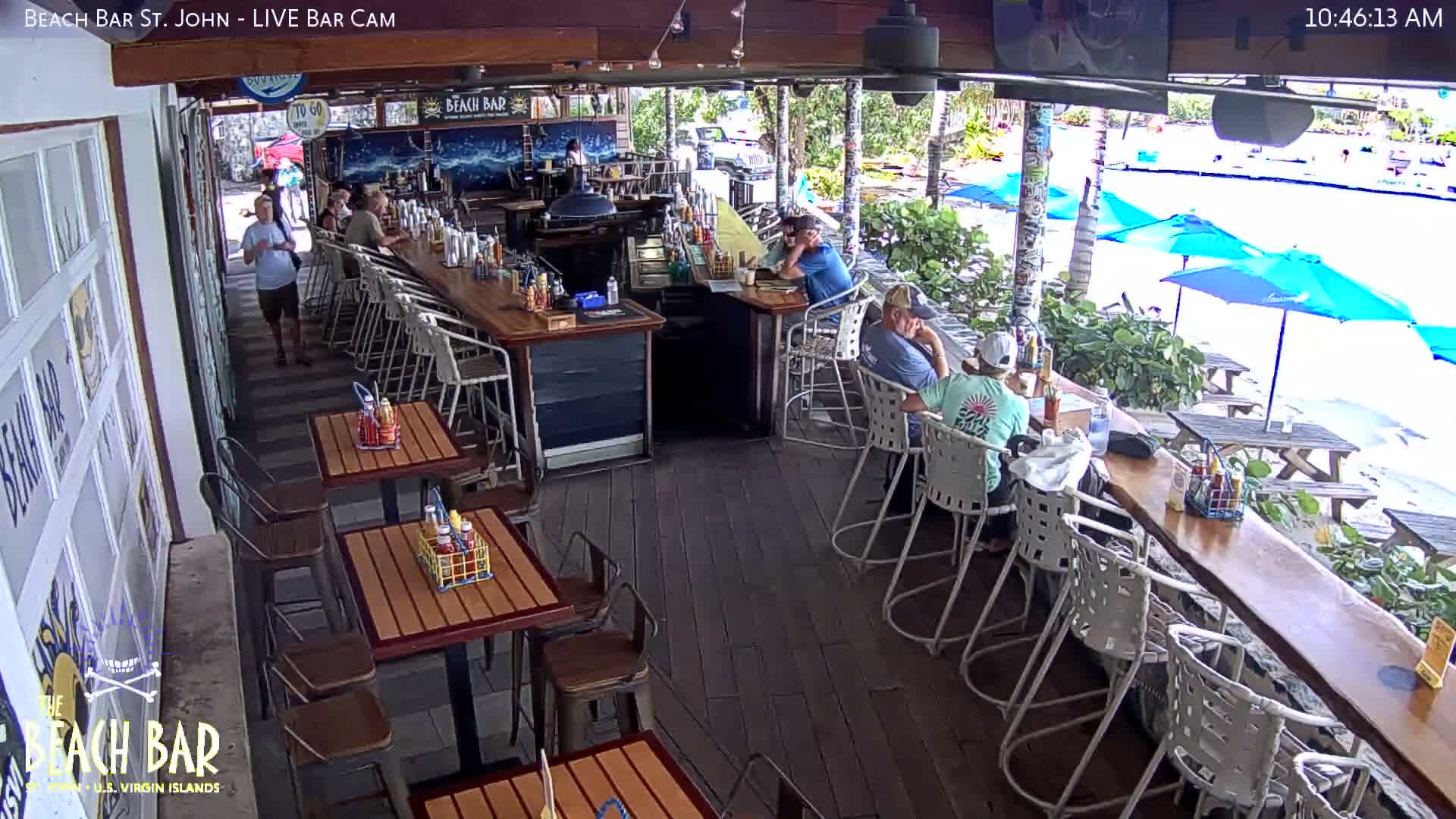 St. John, Cruz Bay The Beach Bar Live Cam - Cruz Bay, St. John, United States Virgin Islands, USA