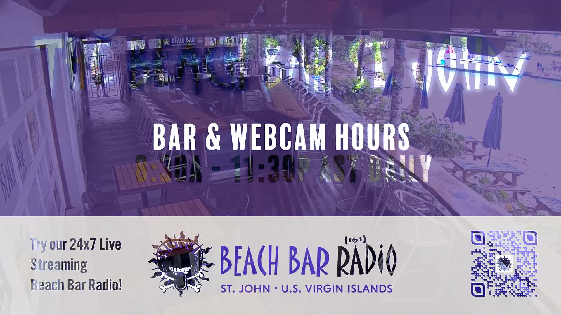 St. John, Cruz Bay The Beach Bar Live Cam - Cruz Bay, St. John, United States Virgin Islands, USA