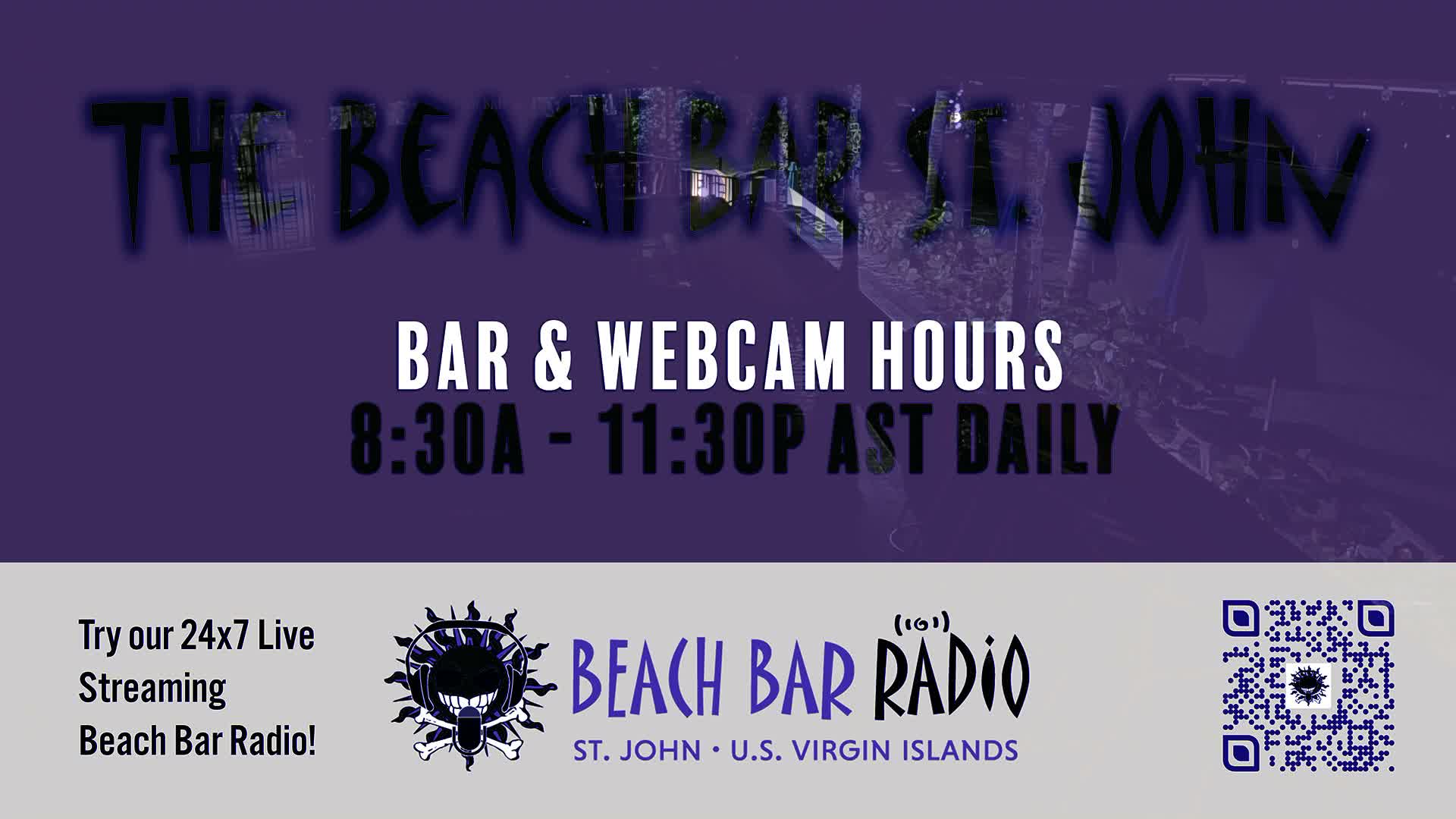 St. John, Cruz Bay The Beach Bar Live Cam - Cruz Bay, St. John, United States Virgin Islands, USA